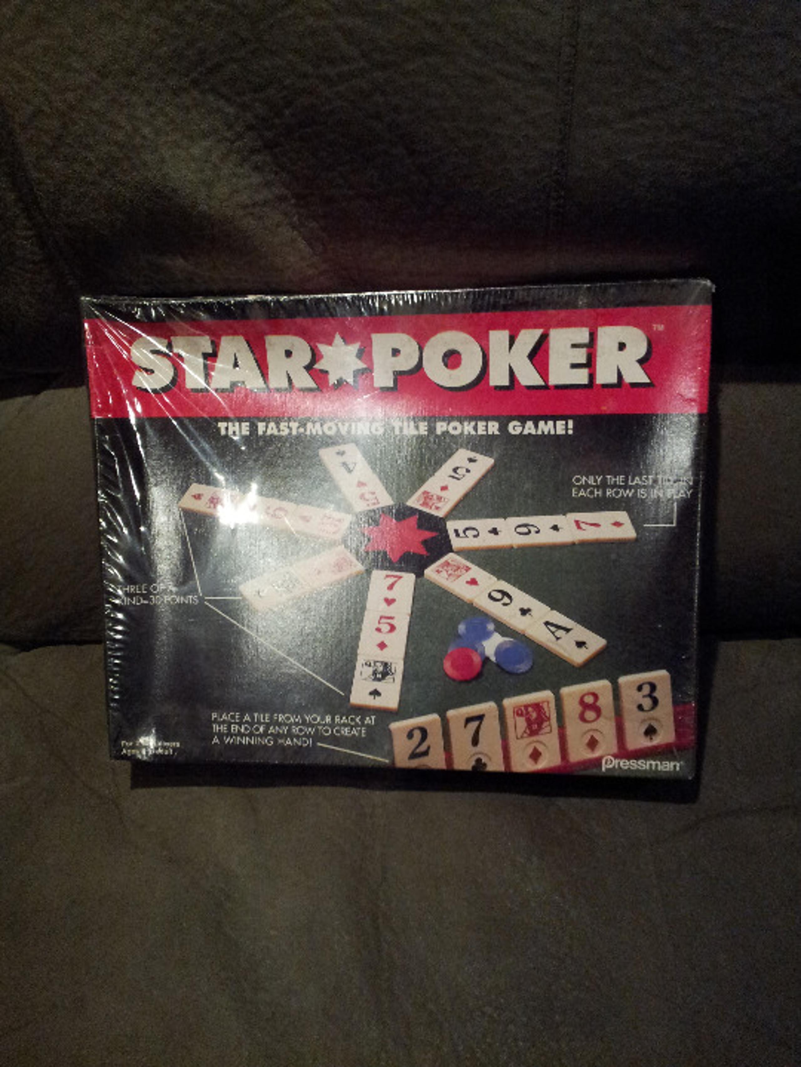 STAR TILE POKER GAME 1994 PRESSMAN NEW