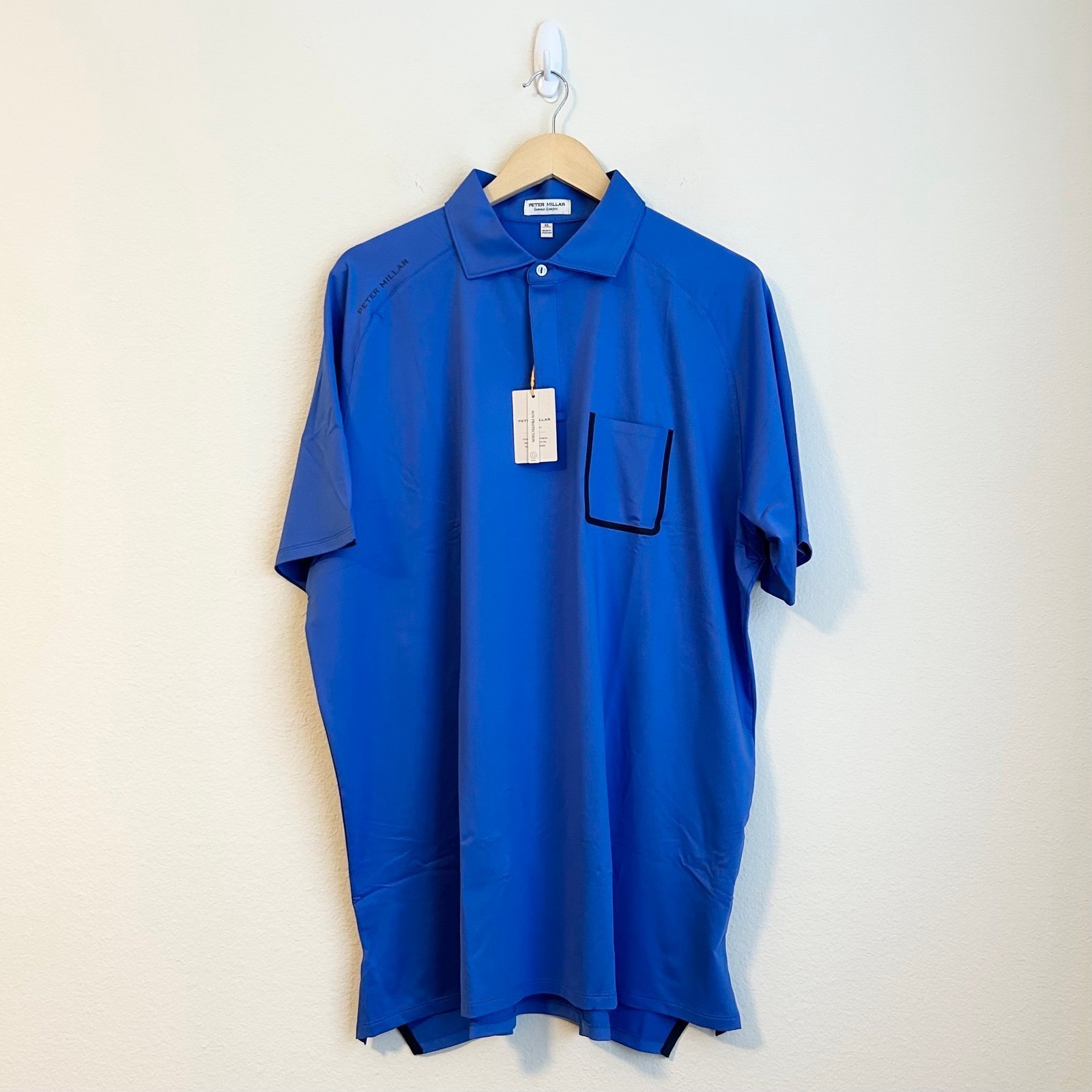 NWT Peter Millar Forge Performance Jersey Polo Summer Comfort Crown Sport, XL