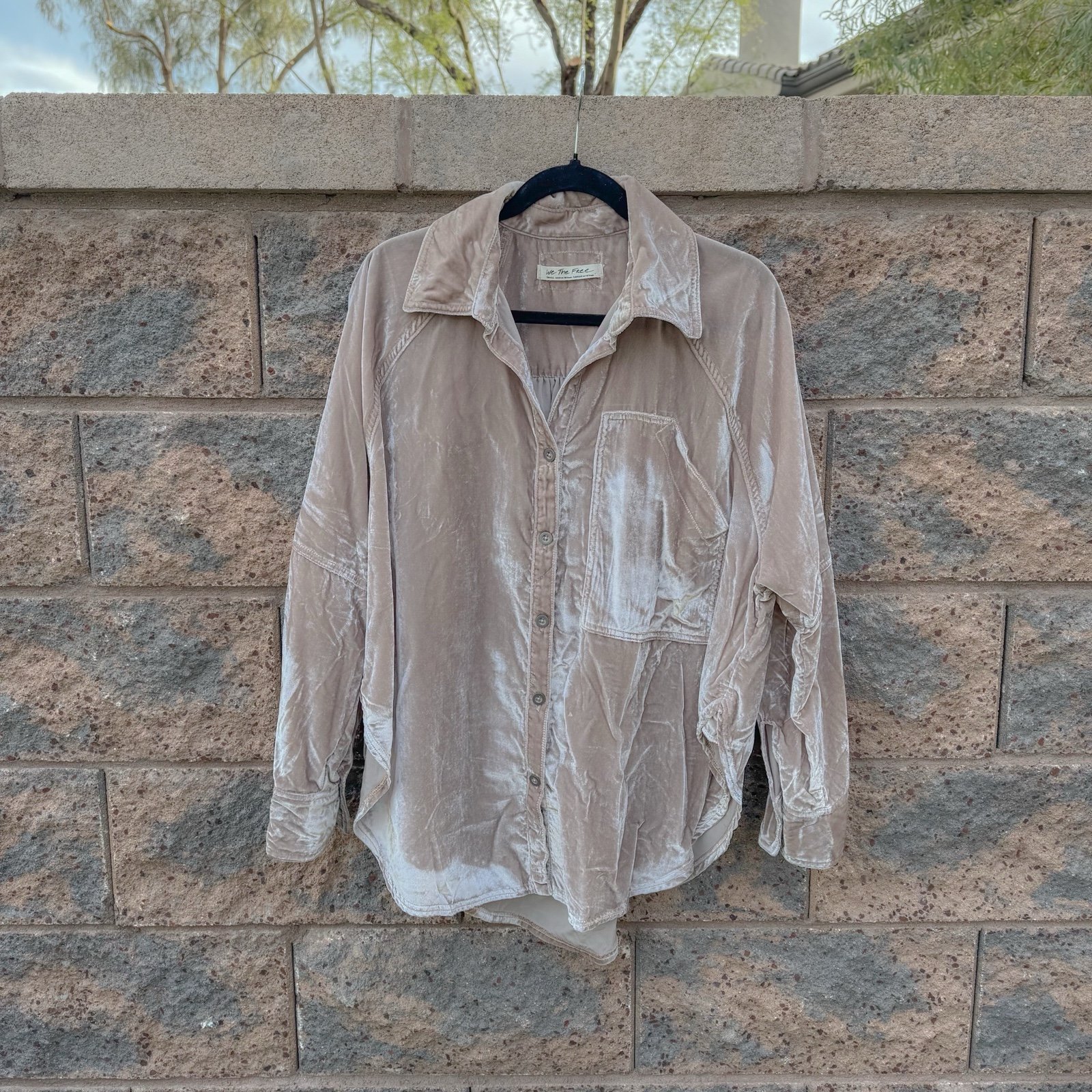 We The Free Night Skies Velvet Top size Small