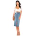 Free People Maddie Denim Midi Skirt 25