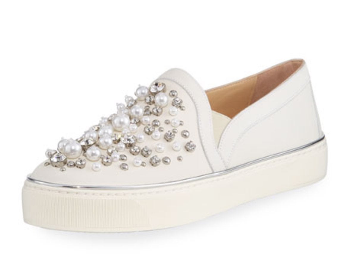 Stuart weitzman pearl sneakers Clearance