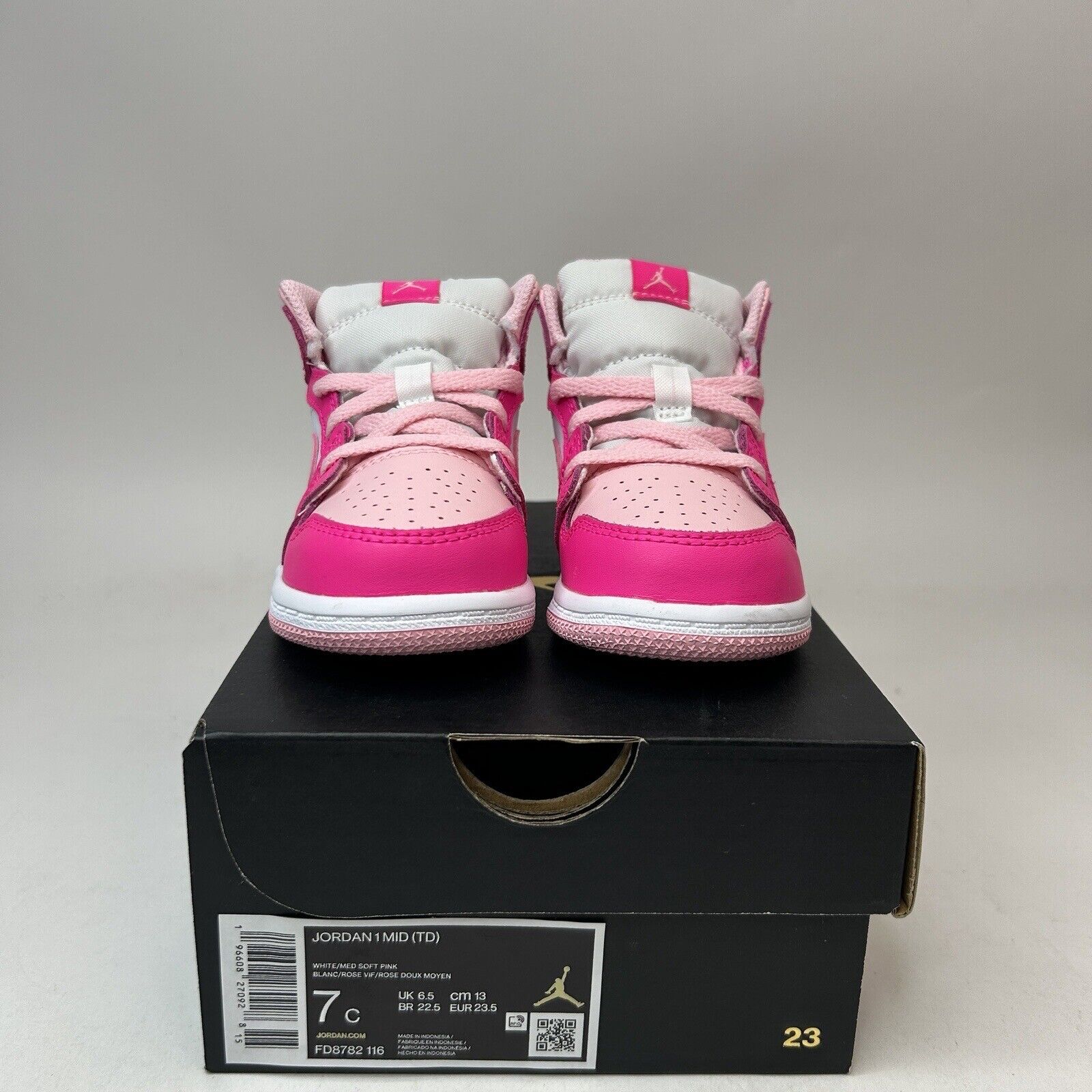Nike Air Jordan 1 Retro Mid TD “Fierce Pink/Barbie” 2023