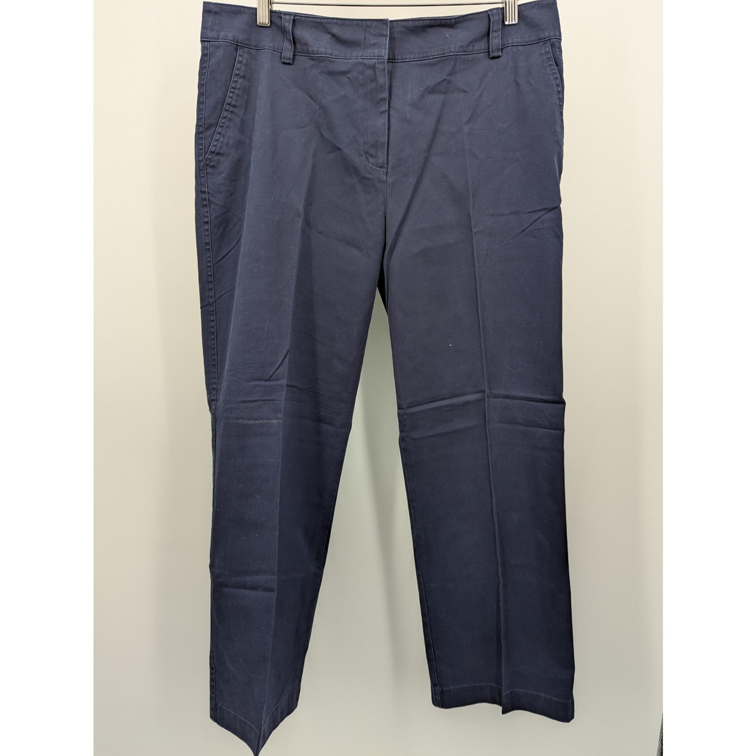 Excellent Condition Navy Blue Duck Head Chino Pants Size 16 Women's Trousers