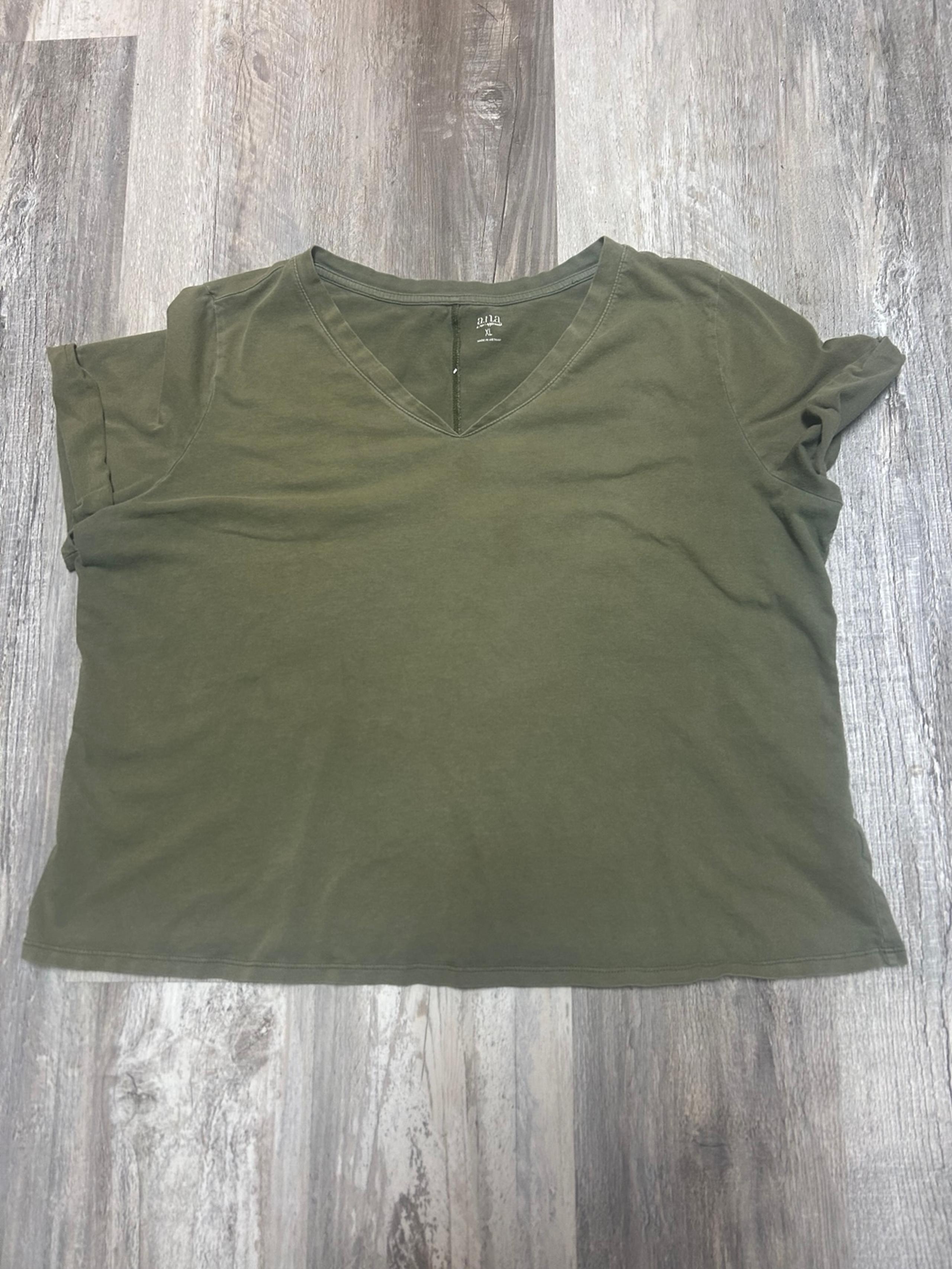a.n.a. Women’s Green T-Shirt Size XL