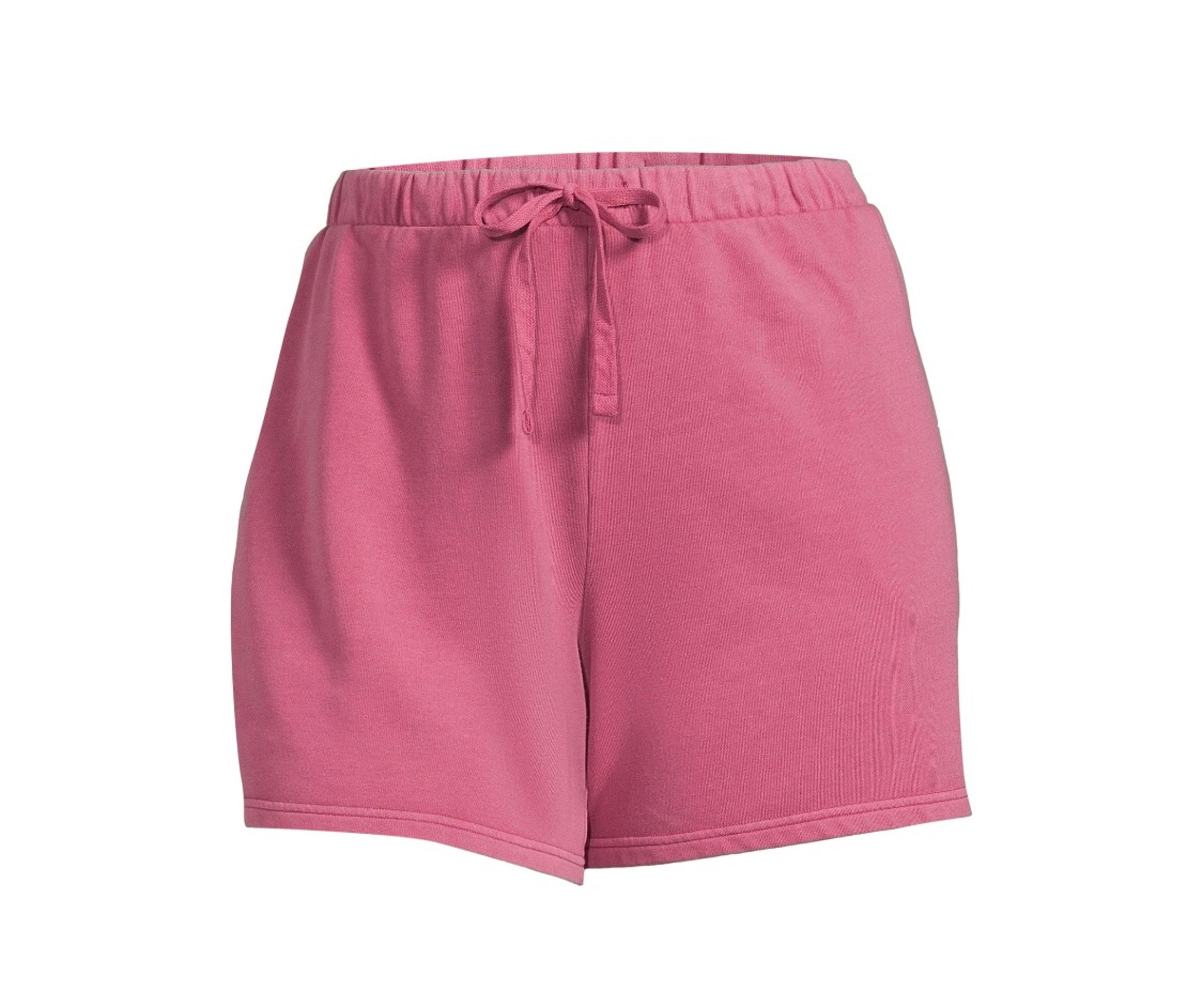 TERRA & SKY Leisure Terry Shorts Size 0X 14W Pockets Dusky Rose Womens New