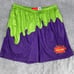 Chalk Line Nickelodeon Shorts Men 4XL Basketball Green Purple Slime Mesh