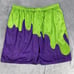 Chalk Line Nickelodeon Shorts Men 4XL Basketball Green Purple Slime Mesh