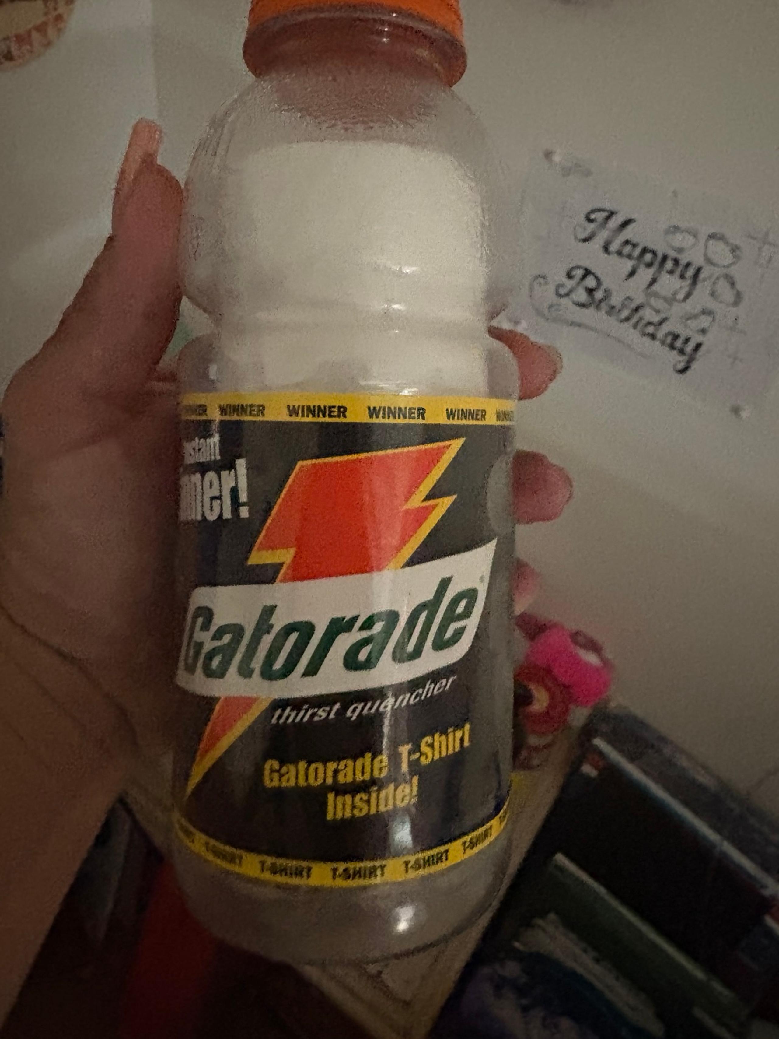 Gatorade bottle instant win with tshirt