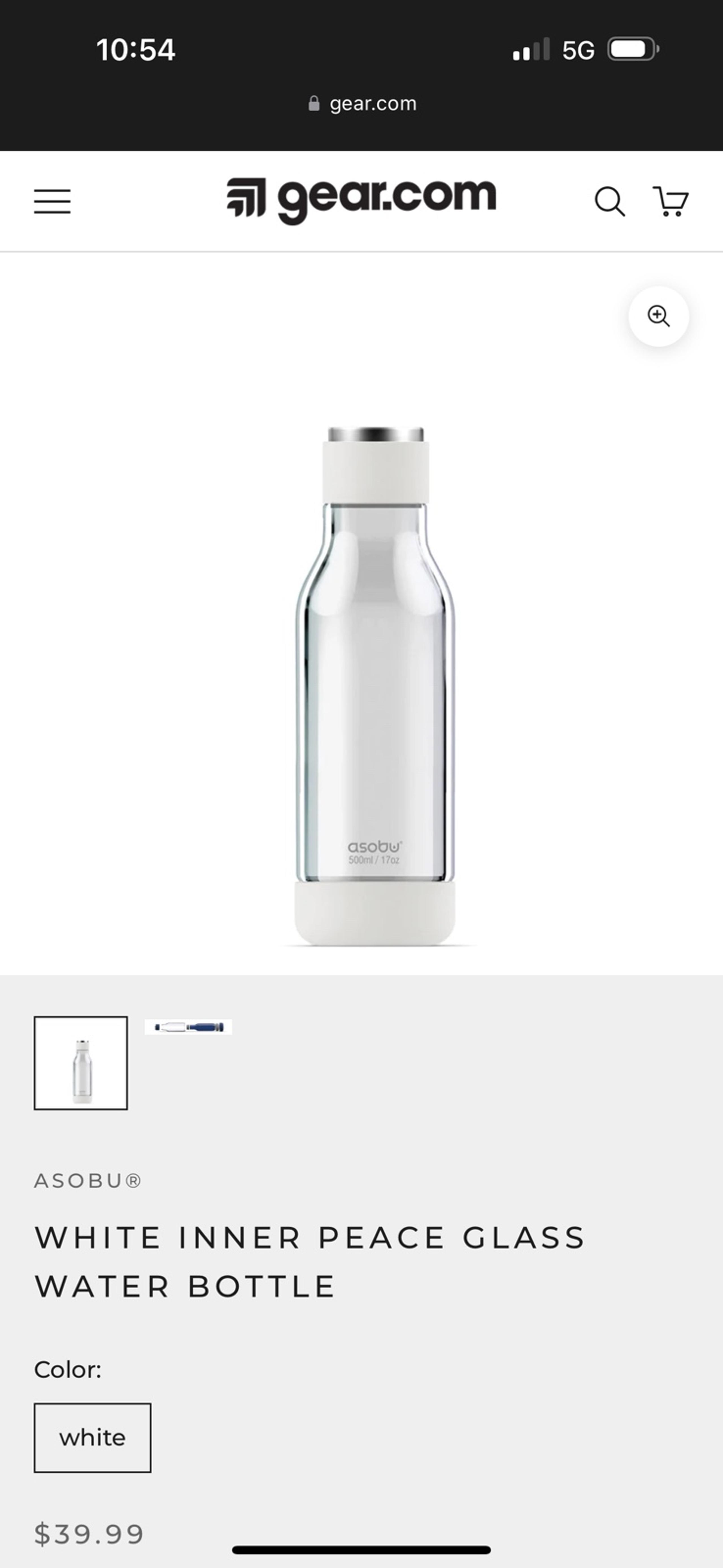 Asobu-Inner Peace Glass Water Bottle-17oz