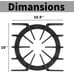 Allstare Upgraded Spider Grate Replacement Parts Viking Stove Burner 4 Pack Iron