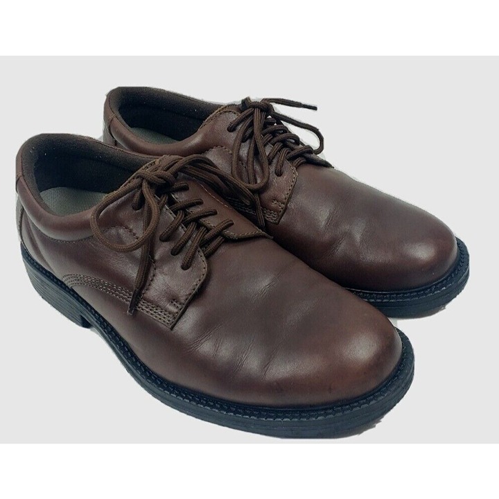 Dr Scholl's Mens Size 12 M Brown Leather Oxford Louisville Casual Shoes