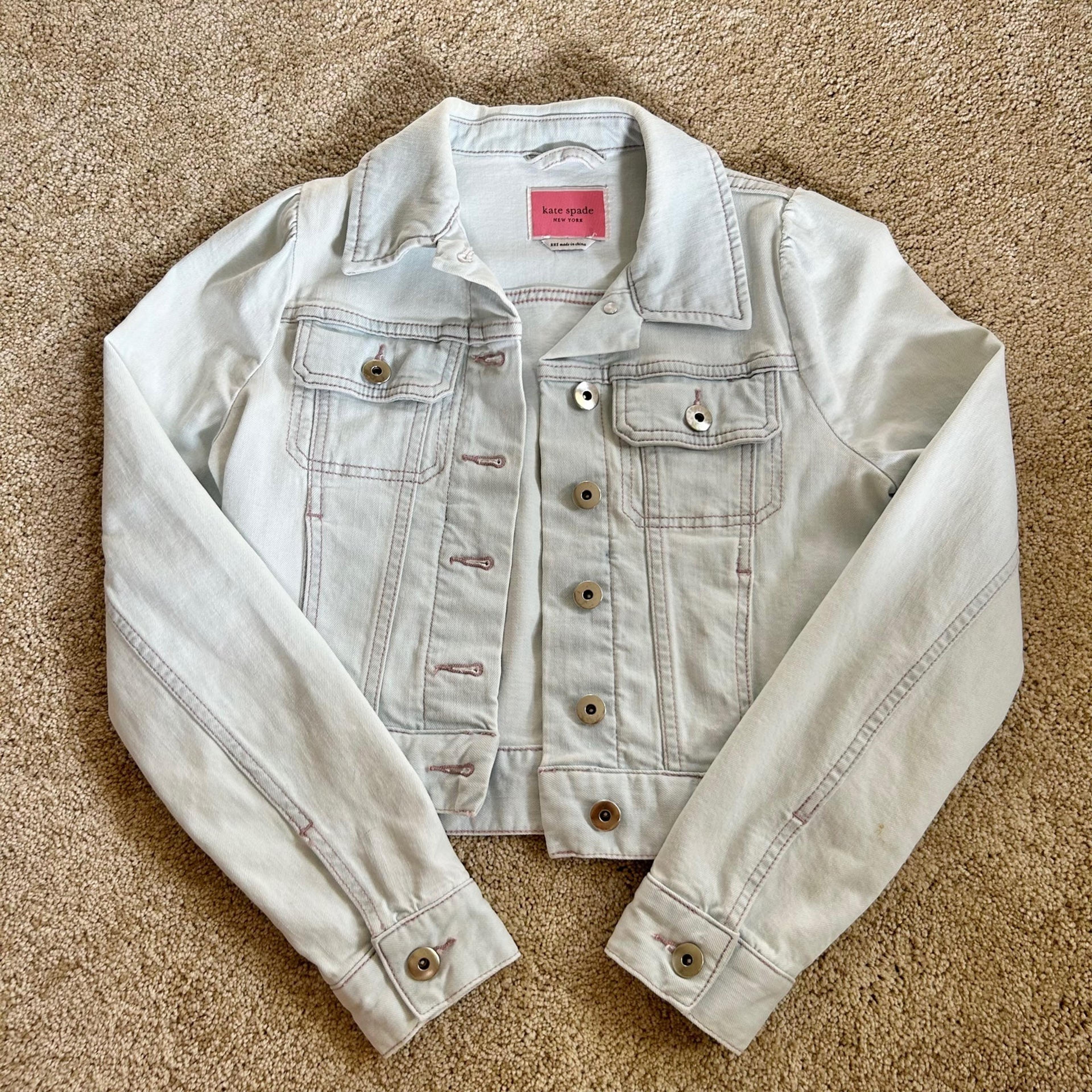 Kate spade white jean jacket Outlet
