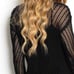 Black Sweater w/Crochet Sleeves - Medium