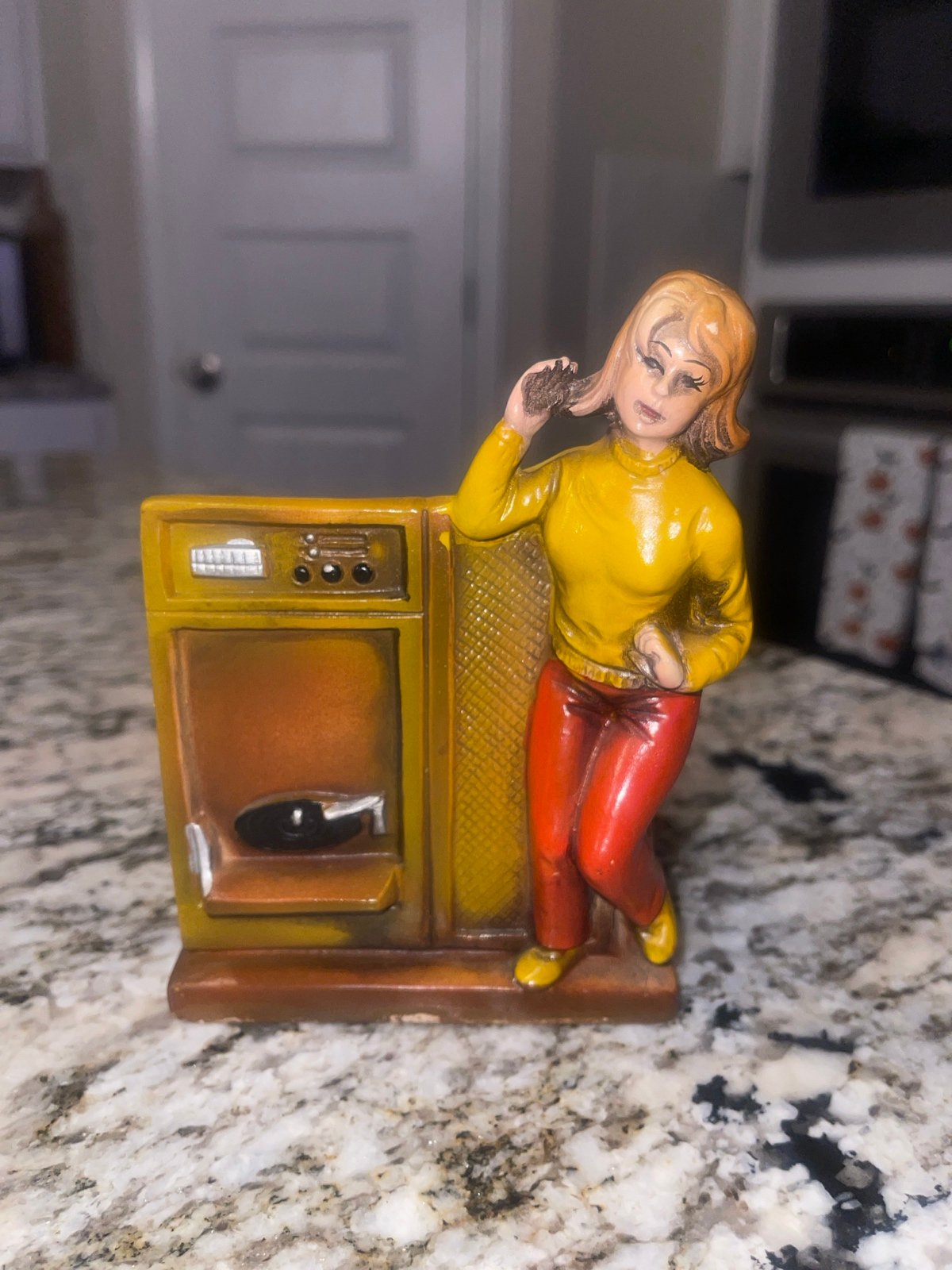 Vintage MCM Rubens Girl Dancing By Jukebox Planter