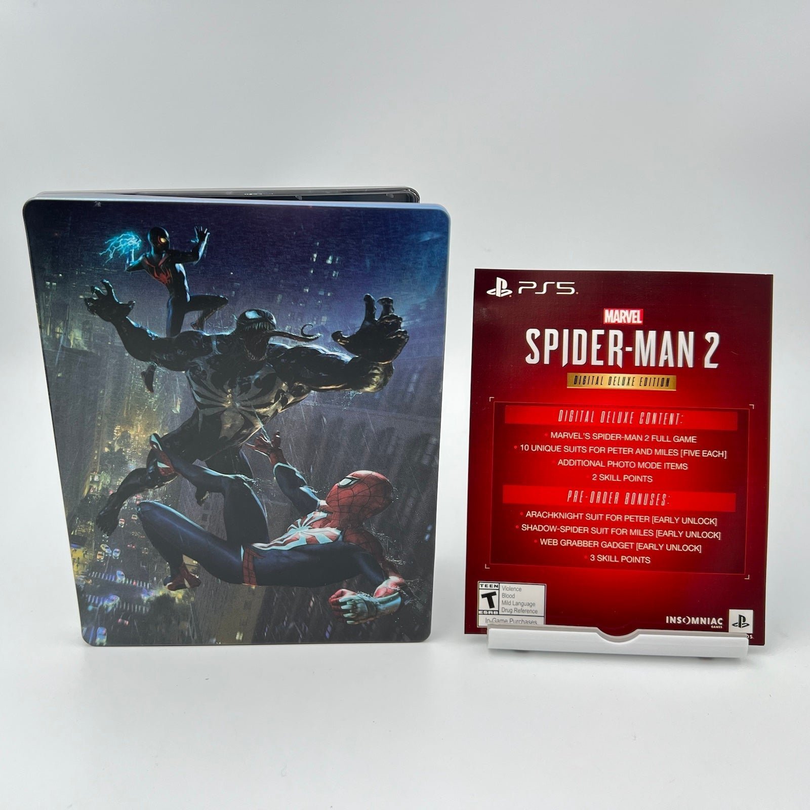 Spider-Man 2 Steelbook case + Digital Deluxe Edition for PS5