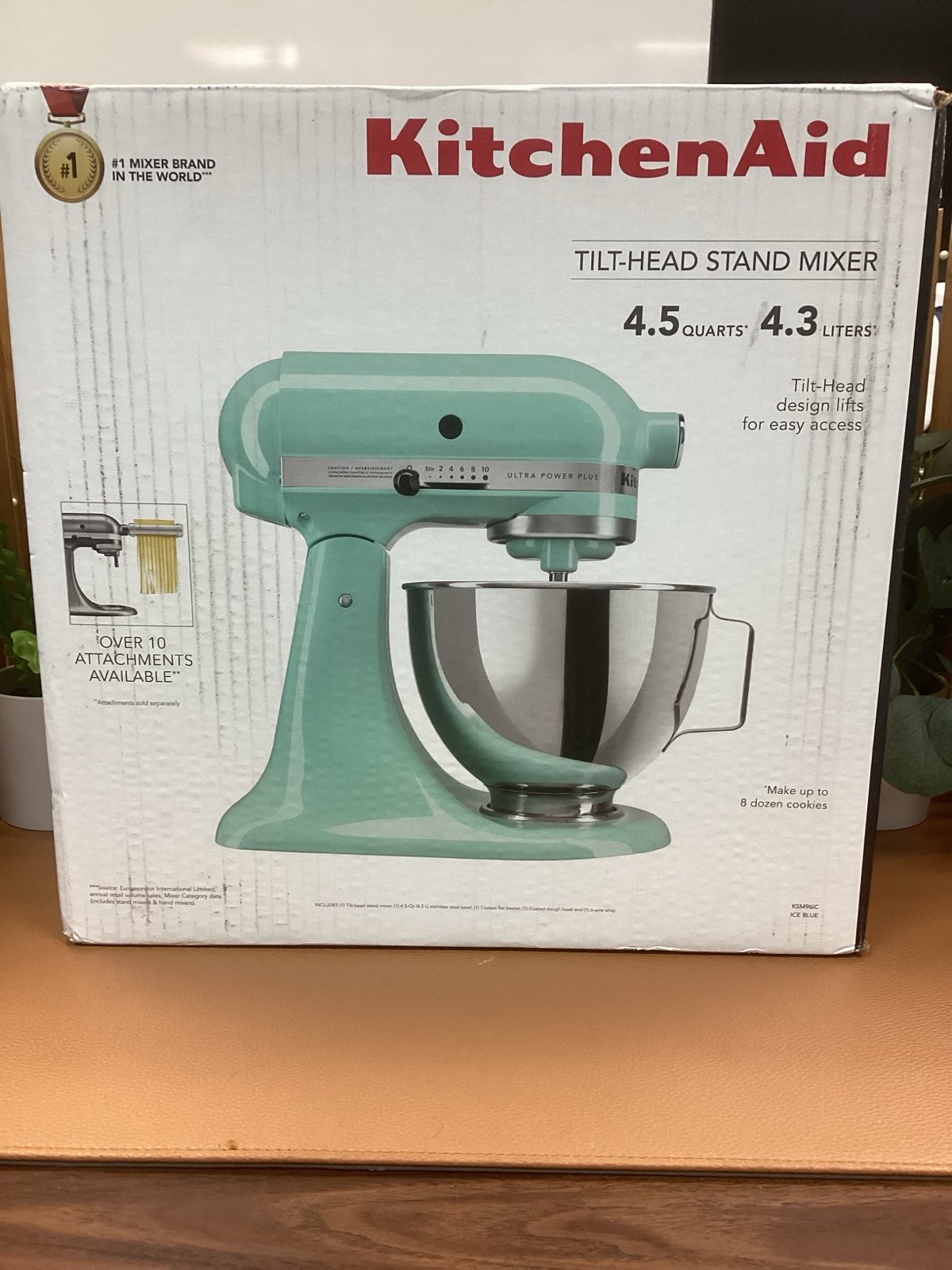 KitchenAid 4.5 Quart Tilt-Head Stand Mixer - KSM96IC - Ice Blue