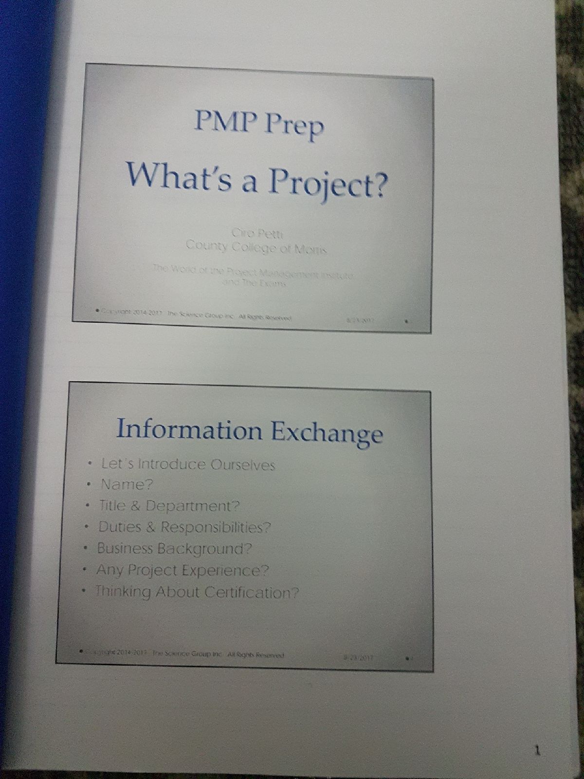 Pmp prep slideshow guide book