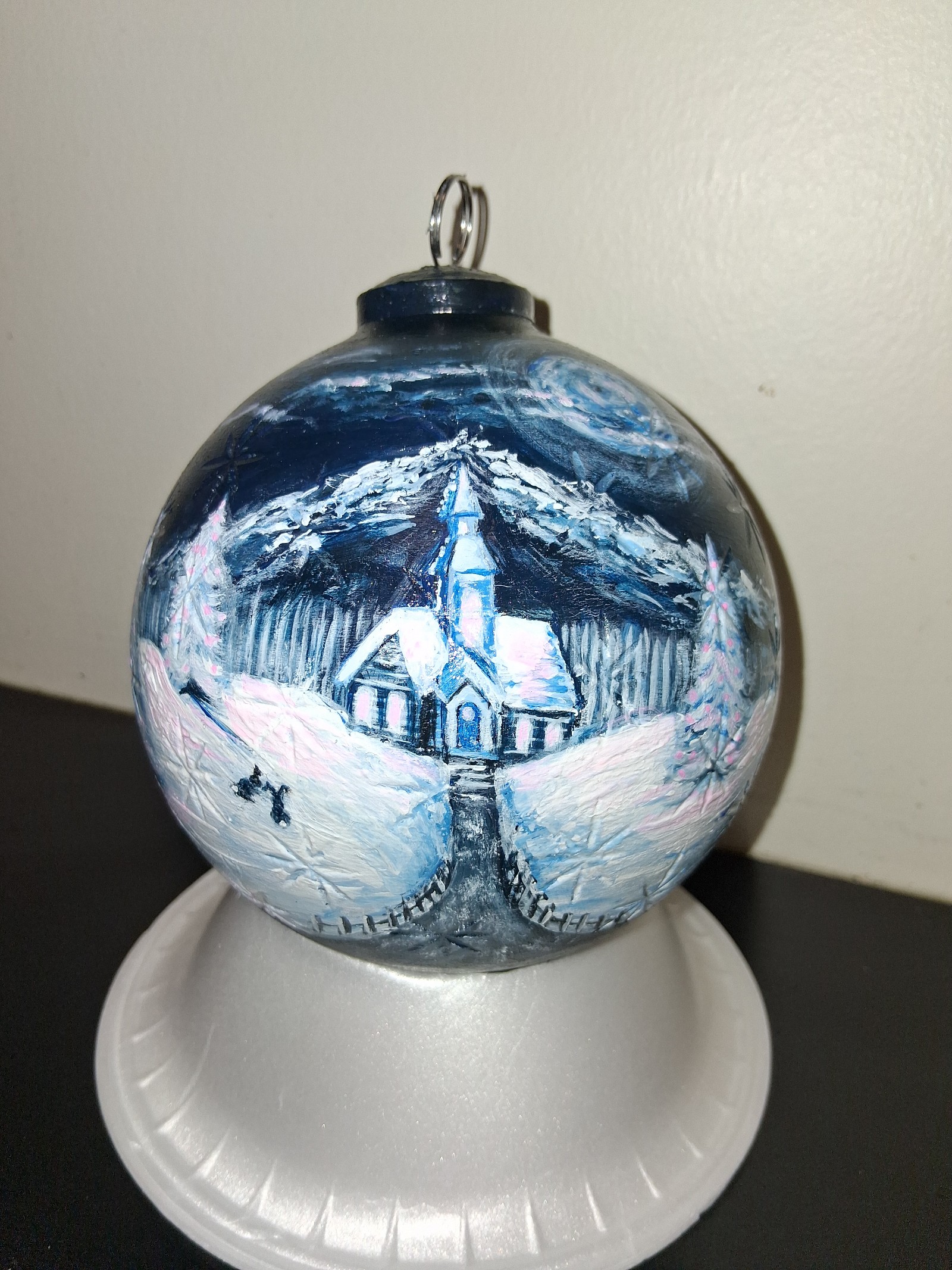 Christmas hand painted  ornaments.