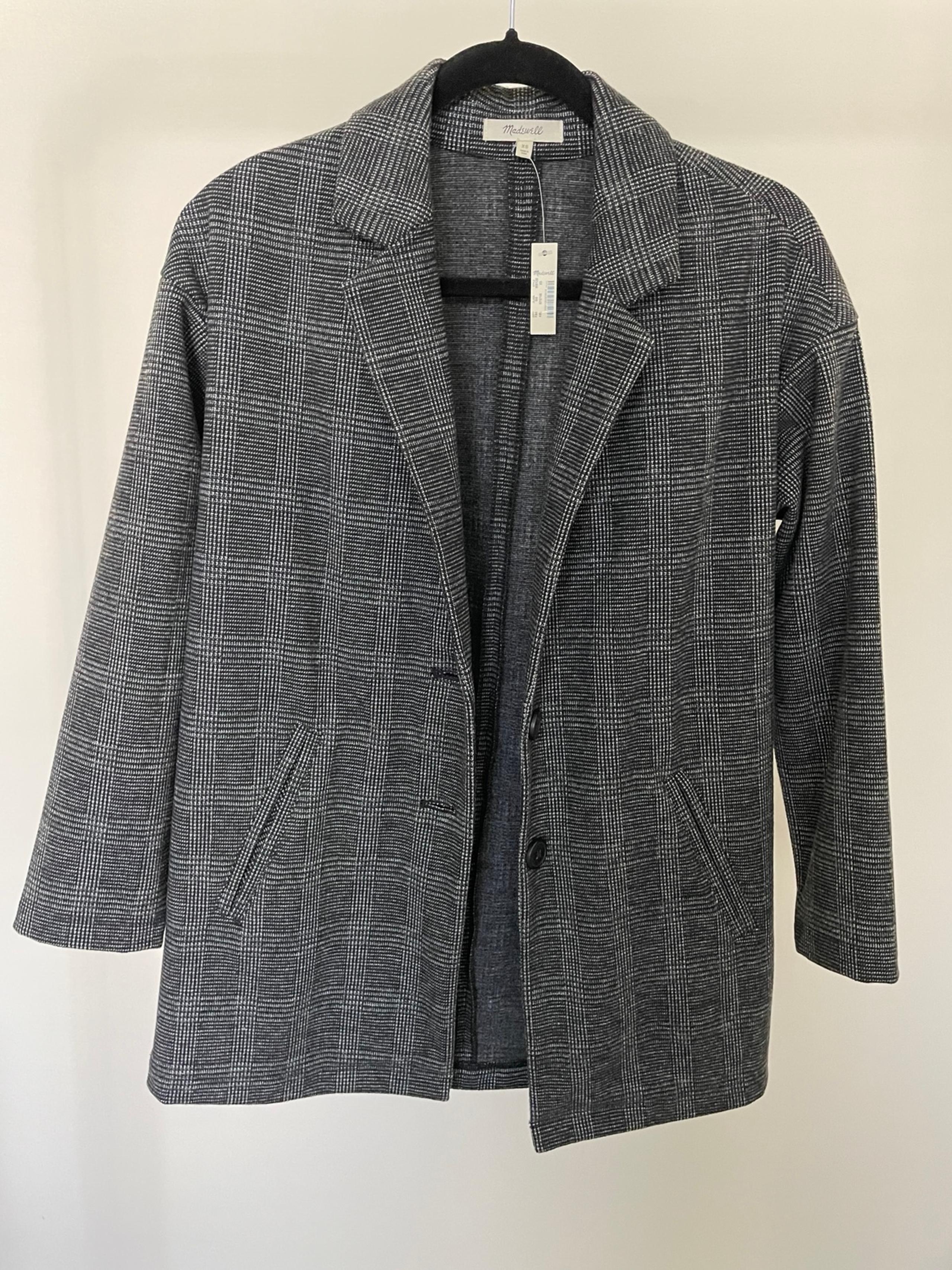 NWT Plaid Oversized Blazer, Women’s Size XS - Madewell