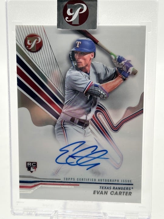 2024 Topps Pristine Evan Carter Rookie Auto Sealed