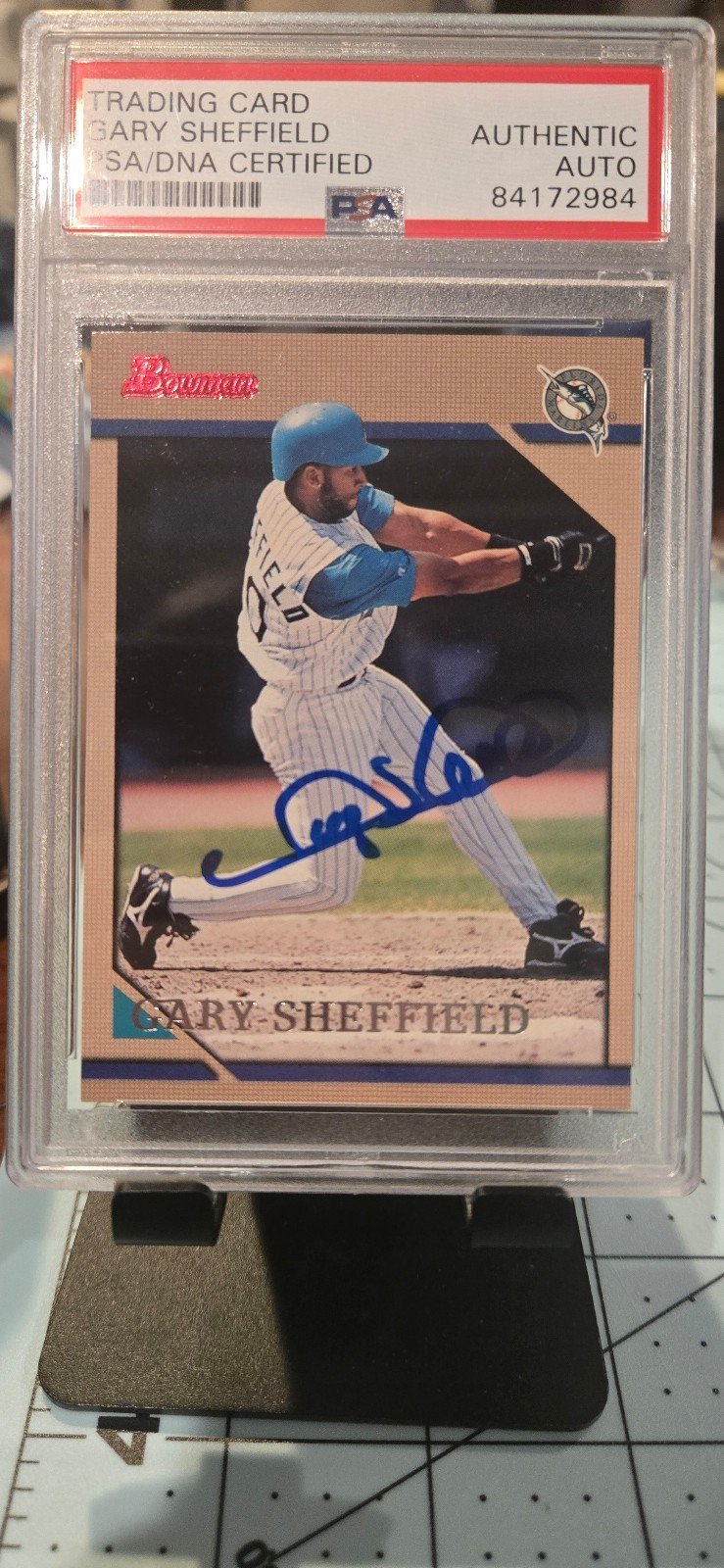 Gary Sheffield signed card