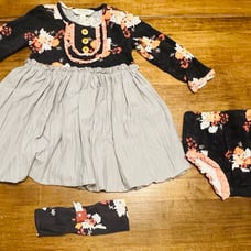 Matilda Jane 18-24 month dress, diaper cover and headband