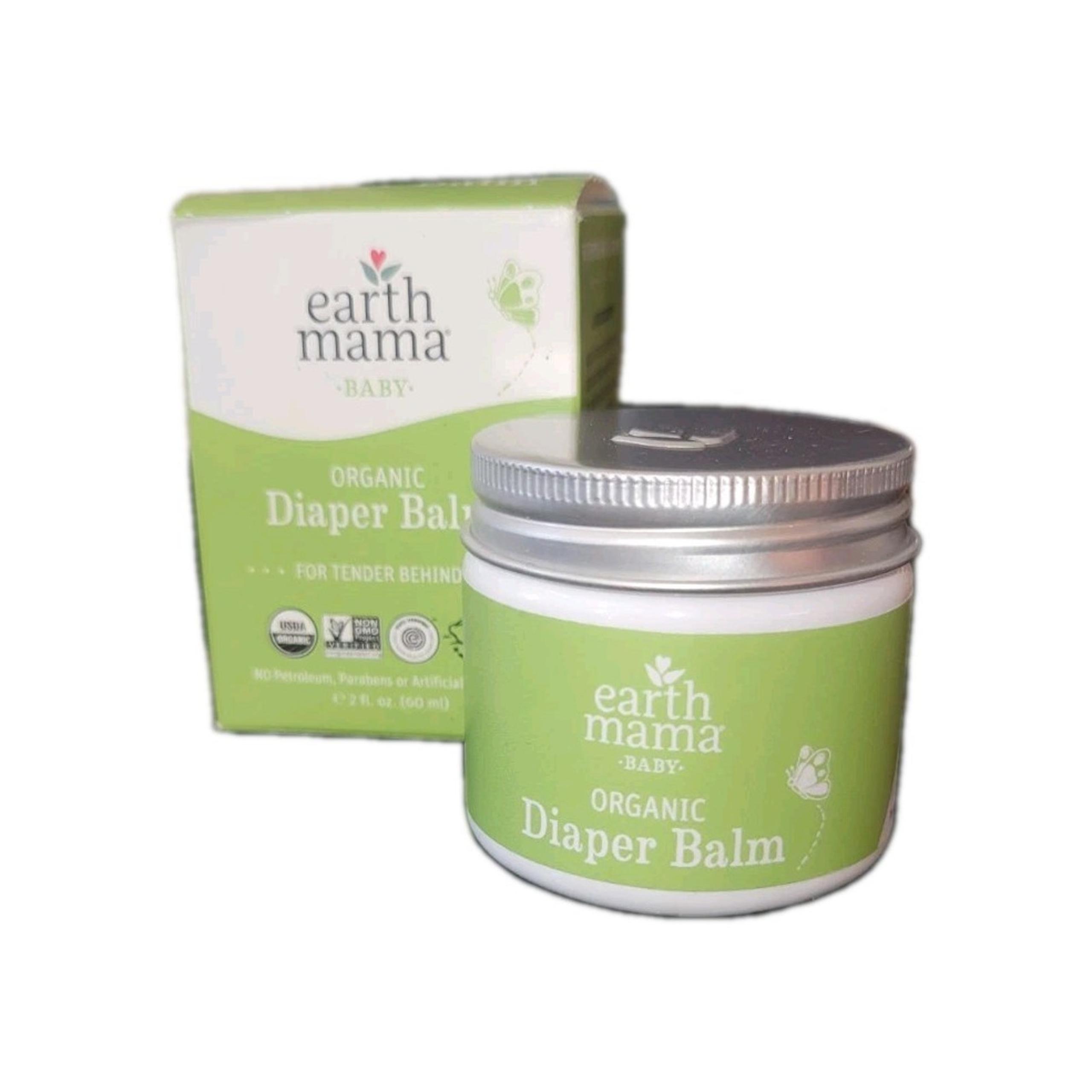 Earth Mama Organic Diaper Balm Soothing Comfort For Baby's Bum 2 Fl Oz. NEW