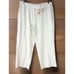Tommy Bahama Sz 16 South Beach Extended Tab Crop 100% Silk Light Color Pants NWT