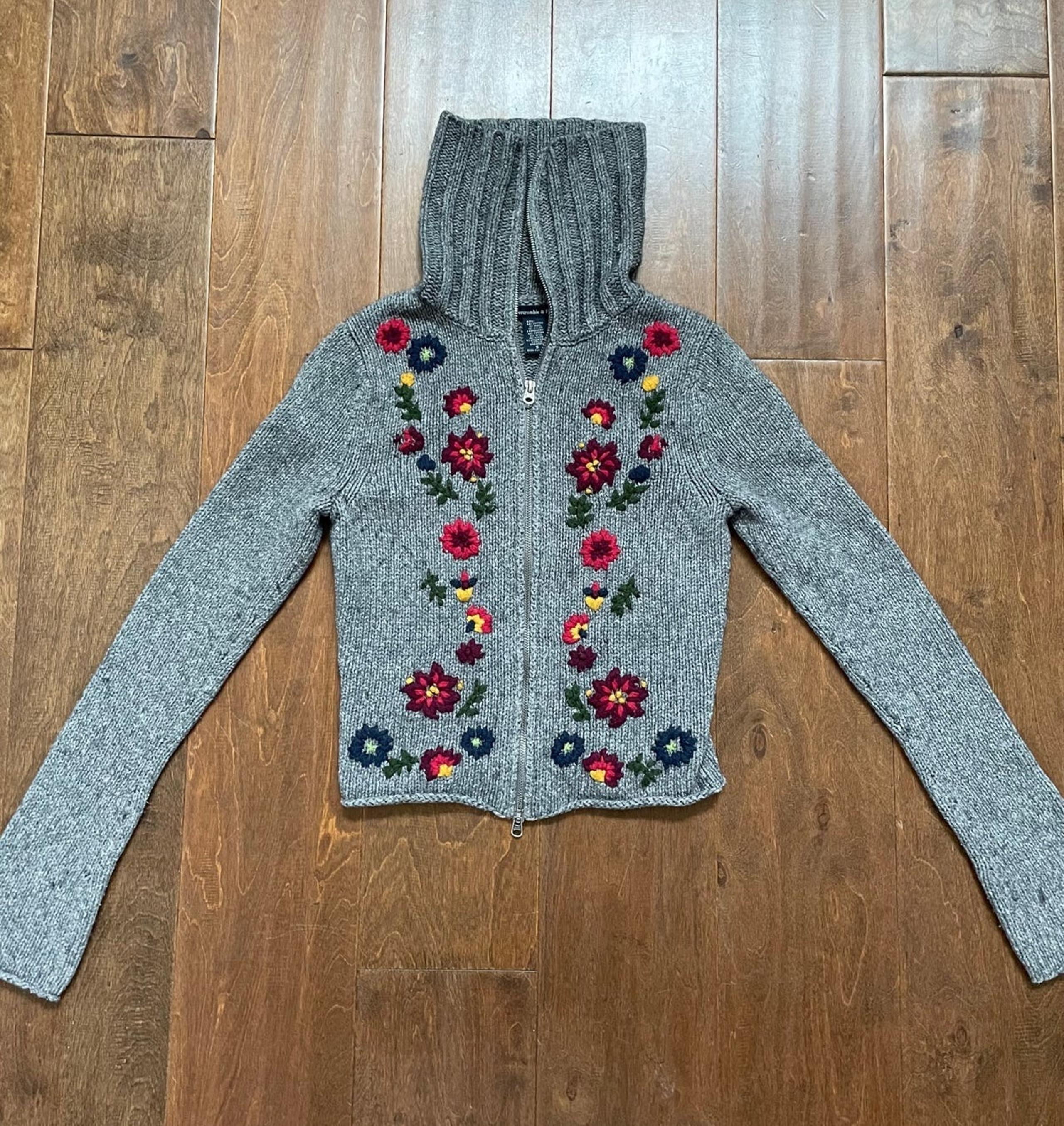 Abercrombie & Fitch Embroidered Sweater