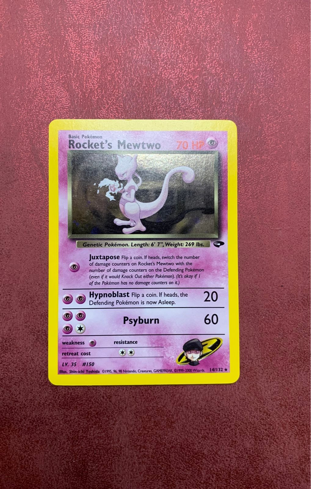 Rocket's Mewtwo 14/132 Pokemon Holo Rare