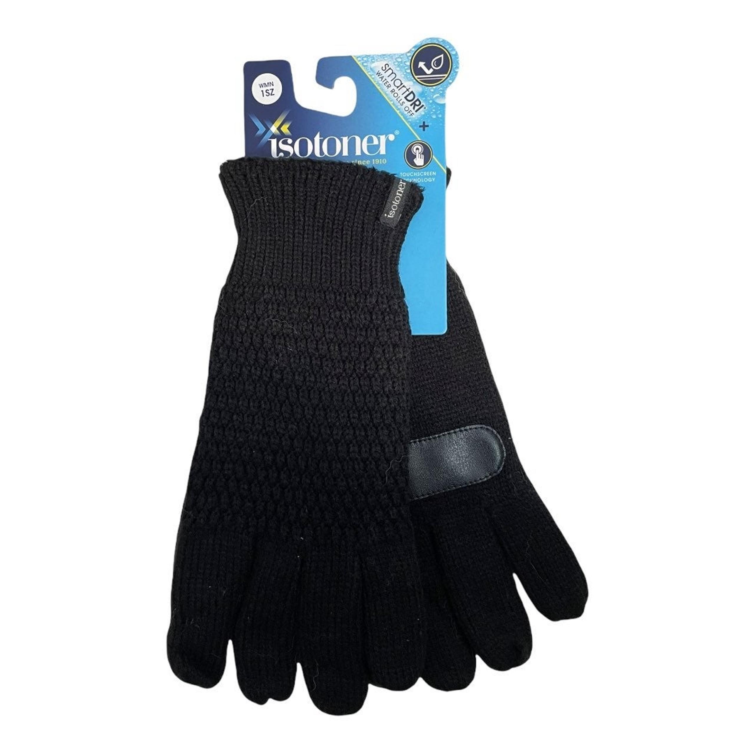 Isotoner Women's Smart-Dri SmarTouch Touchscreen Knit Gloves NEW