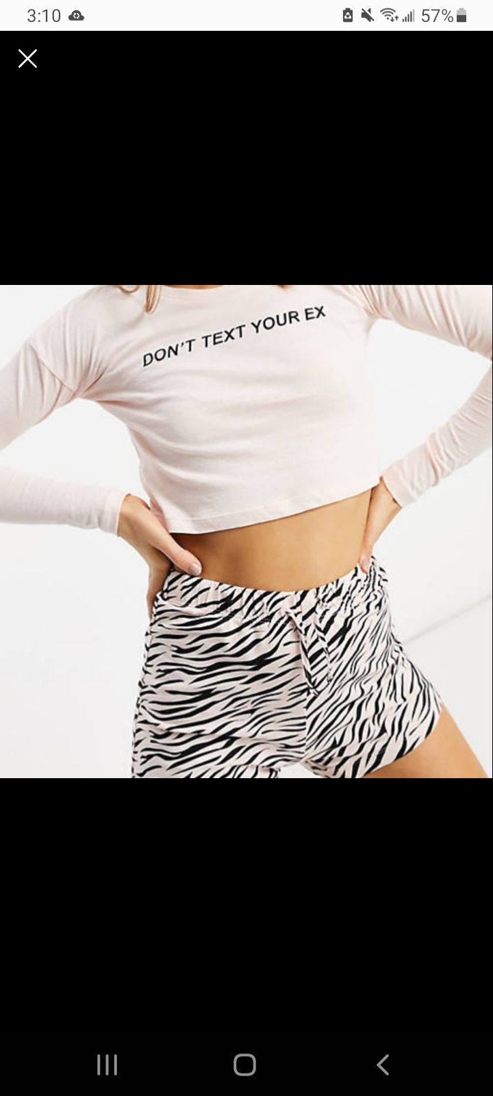 Brave Soul Pink Don't Text Your Ex Pajama Set