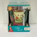 Pioneer Woman Floral Blooming Bouquet Green Frosted Glass Scented Wax Warmer New