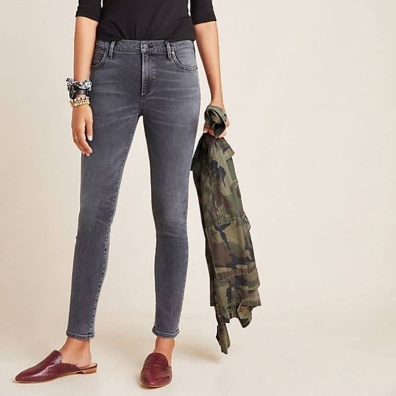 Citizens of Humanity Rocket Mid Rise Skinny Jeans in Washed Black 26 NWT