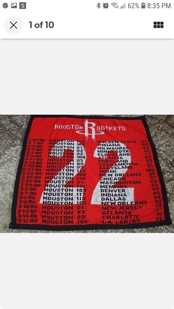 Houston Rockets knitted Wool Throw