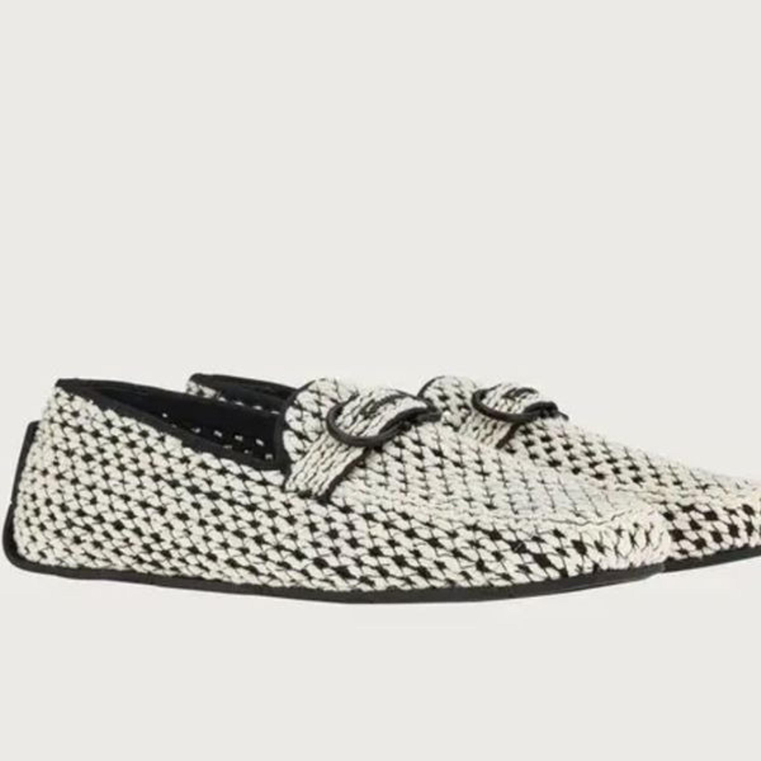 Salvatore Ferragamo Driver Loafer With Gancini Crochet Ornament
