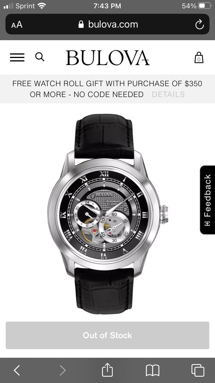 Bulova Watch Sutton