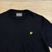 Lyle & Scott Mens XL Merino Wool Acrylic V Neck Sweater Preppy Golf Black