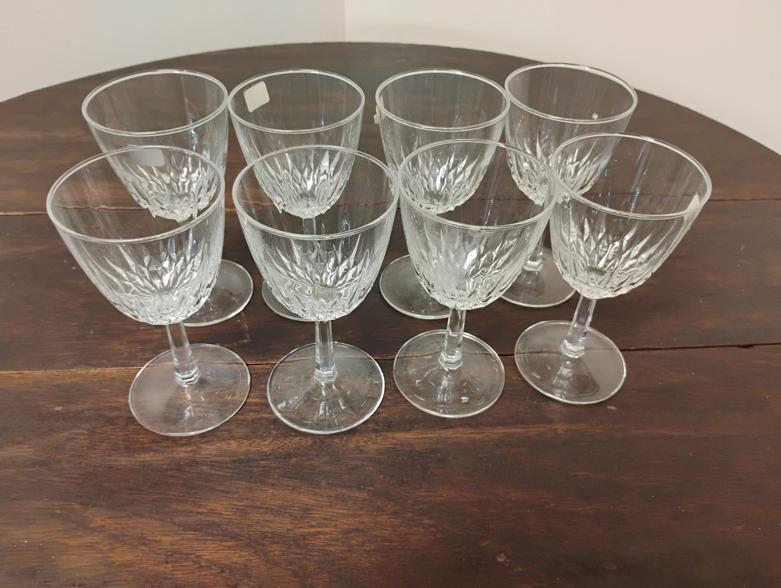 Luminarc Vintage 5 3/4 tall Clear Wine Glasses Set of 8