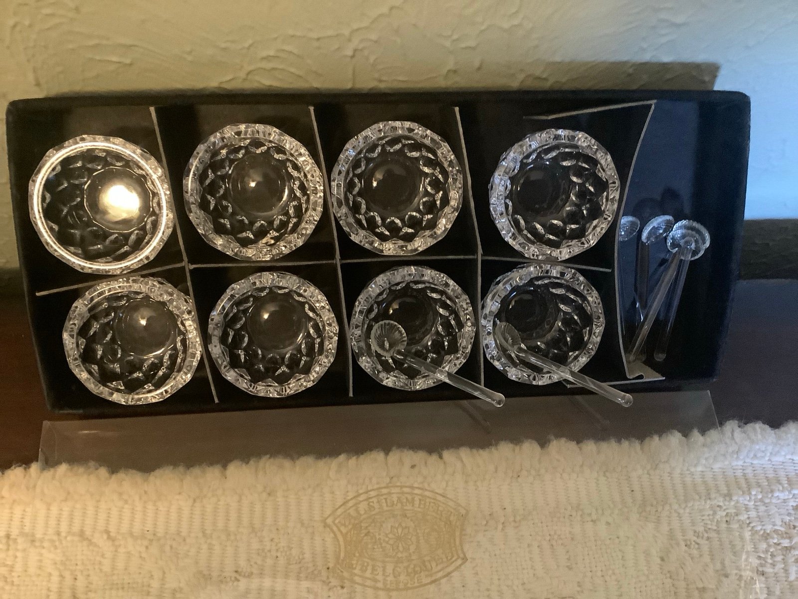 Vintage set of 8 salt cellars