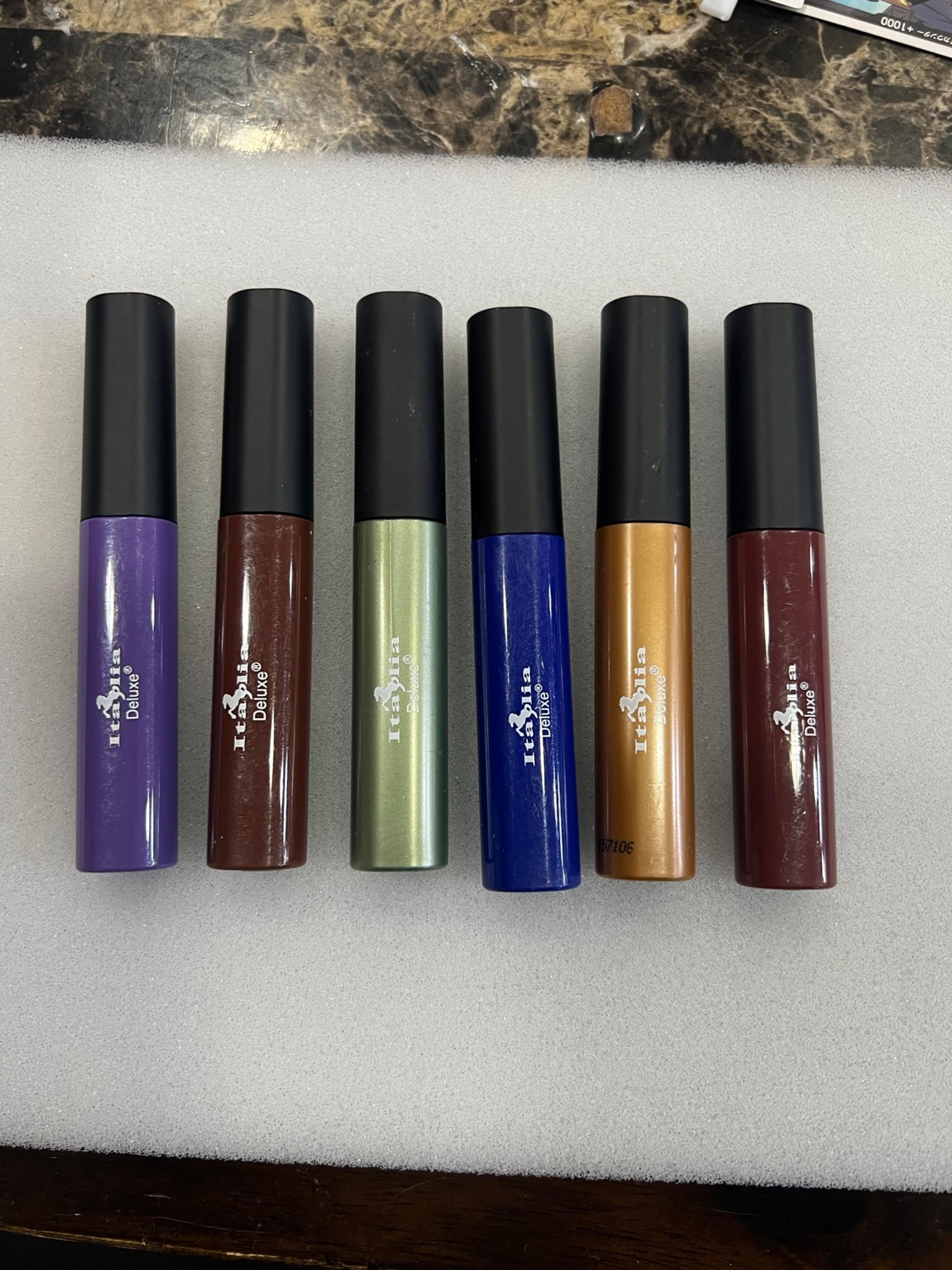 Italia Deluxe Waterproof Liquid Eyeliners (bundle of 6)