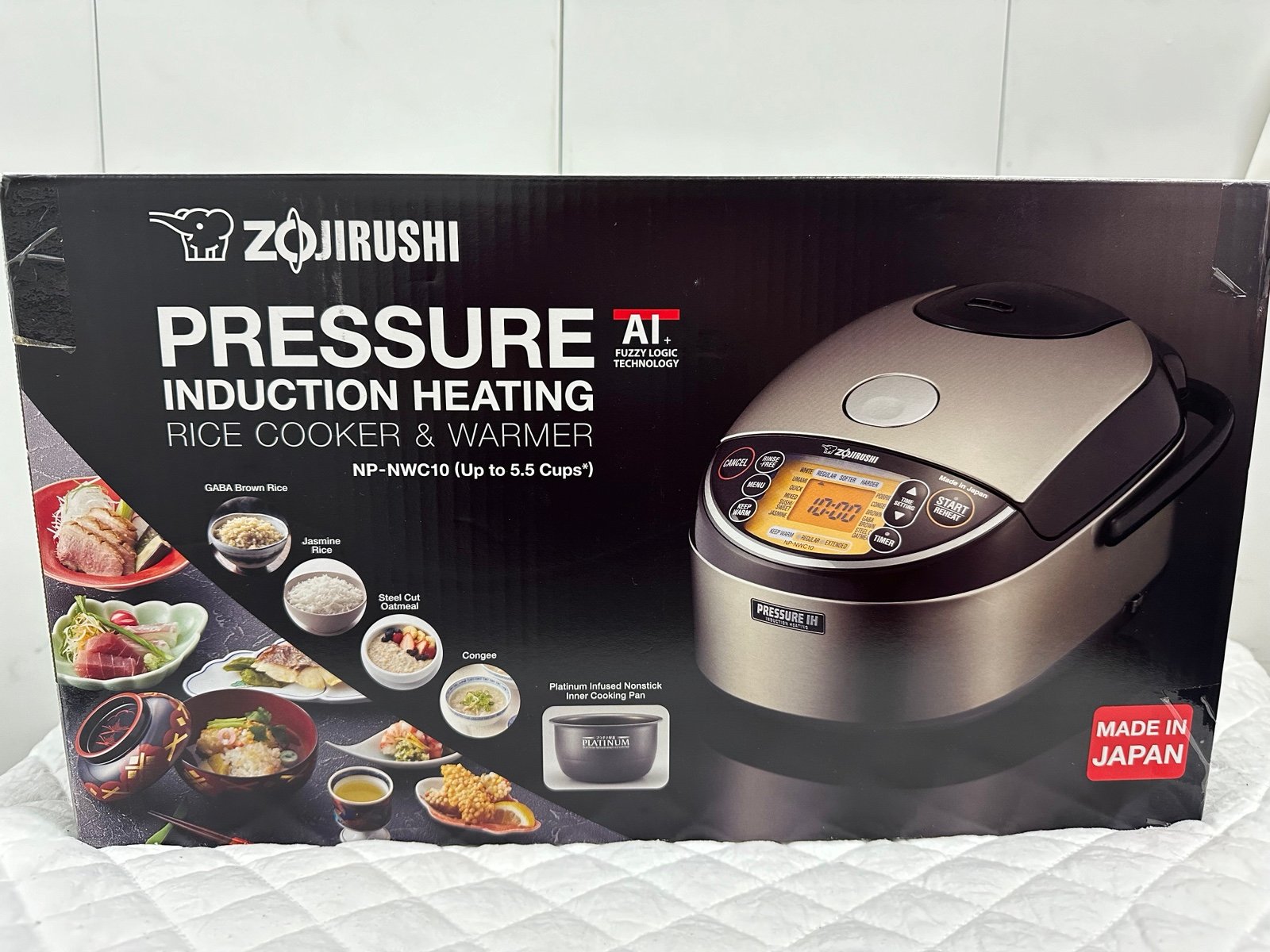 ZOJIRUSHI Pressure Induction Heating Rice Cooker & Warmer NP-NWC10/10