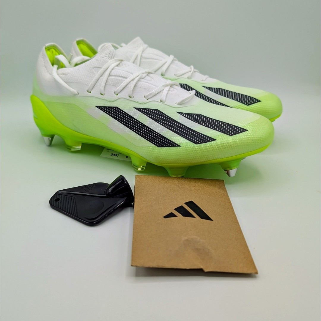 Adidas X Crazyfast.1 SG Green Soccer Cleats IE6626 Men's Size 6.5/Women's 7.5