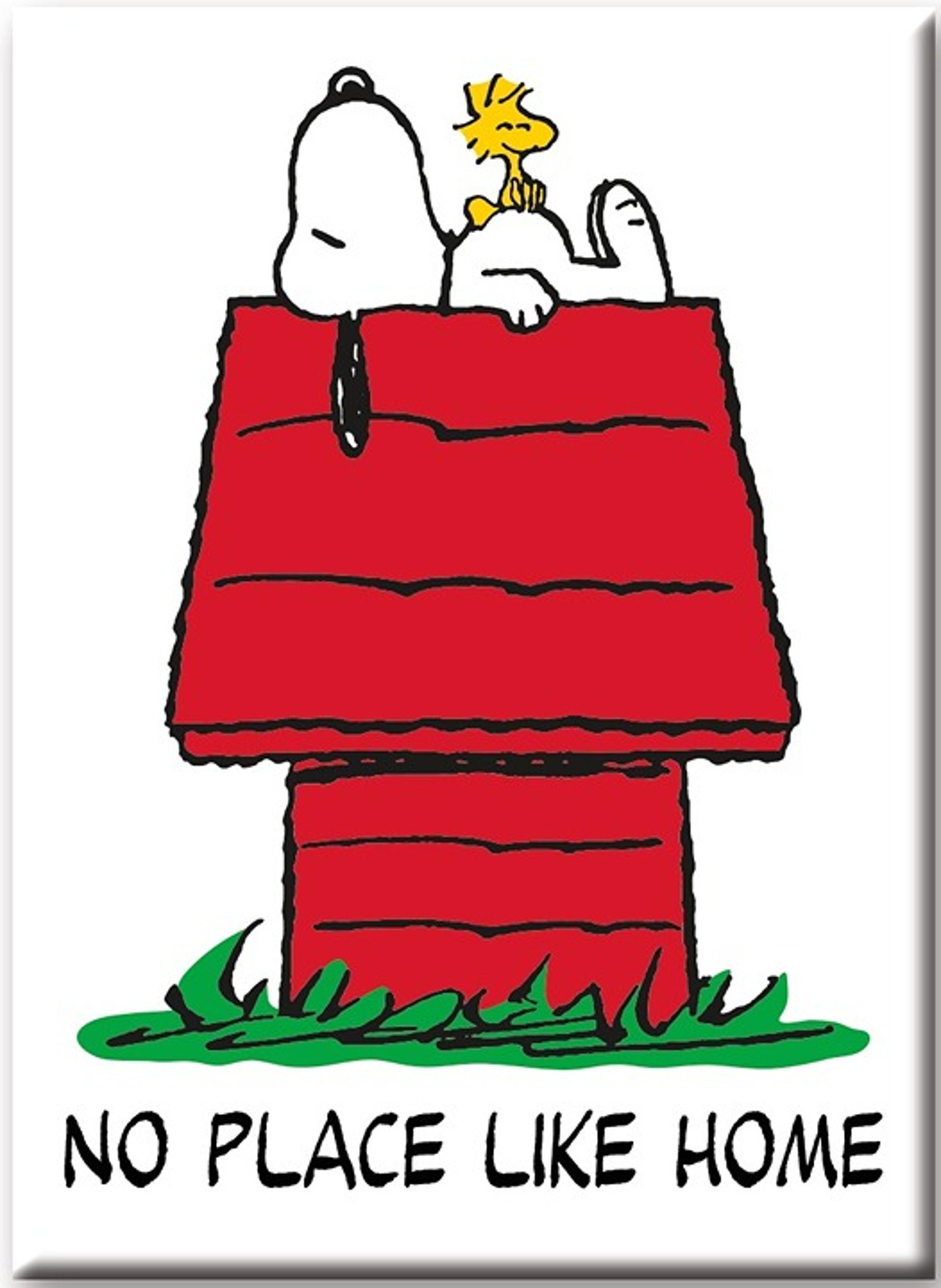 Peanuts Snoopy and Woodstock No Place Like Home Refrigerator Magnet NEW UNUSED - NMR Distribution
