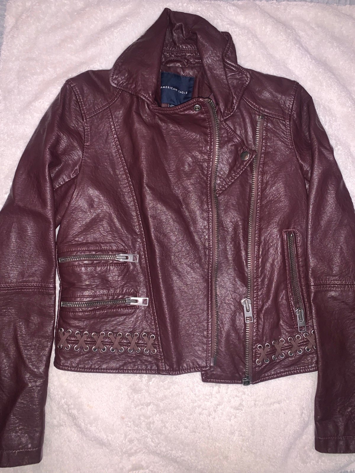 American eagle leather jacket