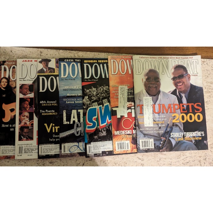 Vintage Downbeat Magazines 7 Issues 2000- June, July, August September, October,