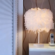 Bedside Lamp And Table Lamp Feather Table Lamp Fashion Creative Wedding Simple
