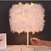 Bedside Lamp And Table Lamp Feather Table Lamp Fashion Creative Wedding Simple