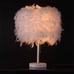 Bedside Lamp And Table Lamp Feather Table Lamp Fashion Creative Wedding Simple