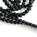 50 Strands 4mm Natural Black Onyx Beads